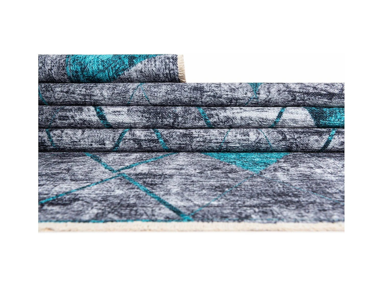 Tapis 65x120 turquoise Kriens Heru