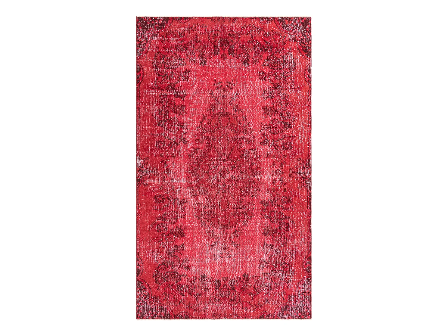 Tapis de laine 145x254 rouge Ultra Vintage