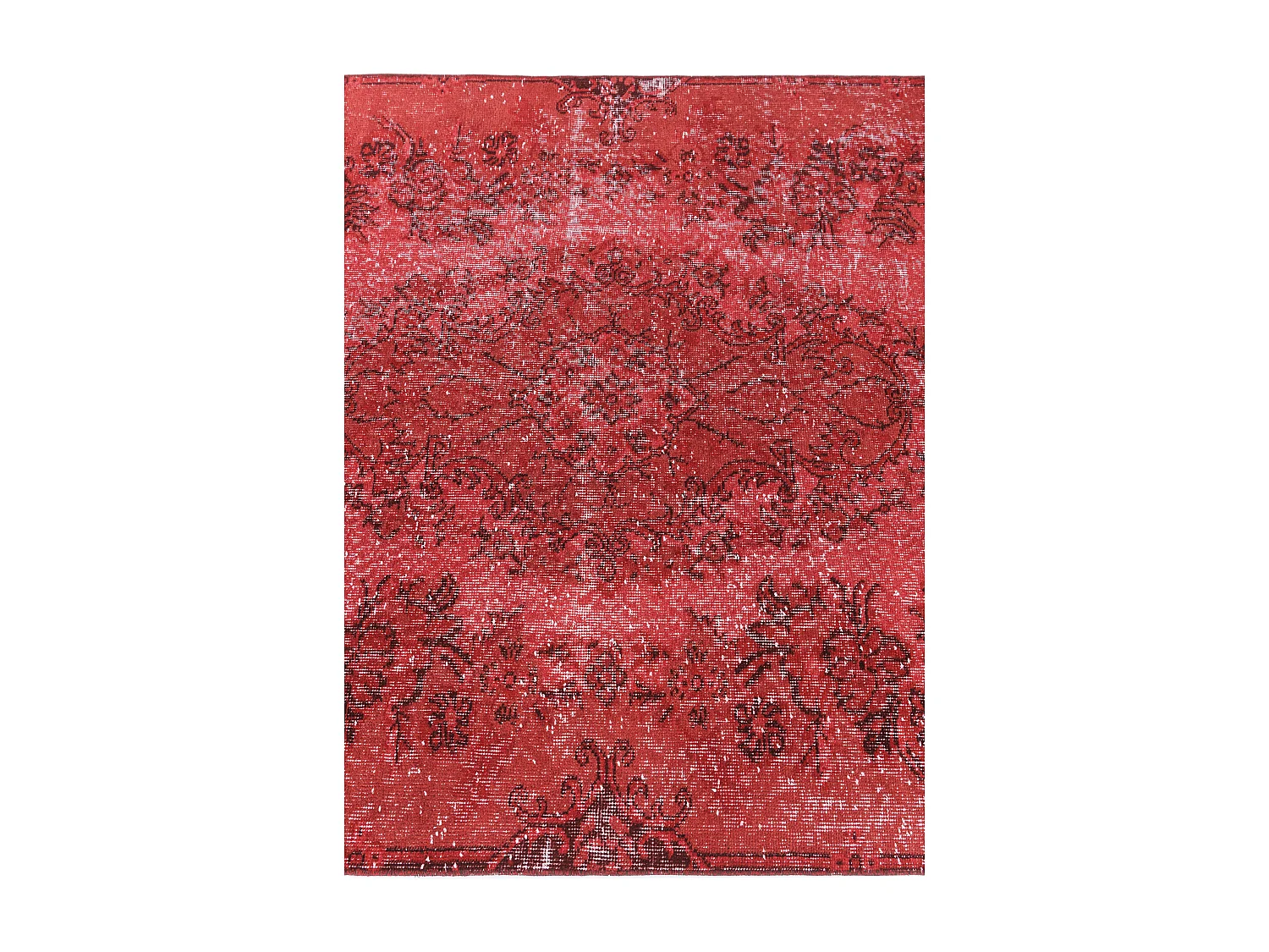 Tapis de laine 145x254 rouge Ultra Vintage