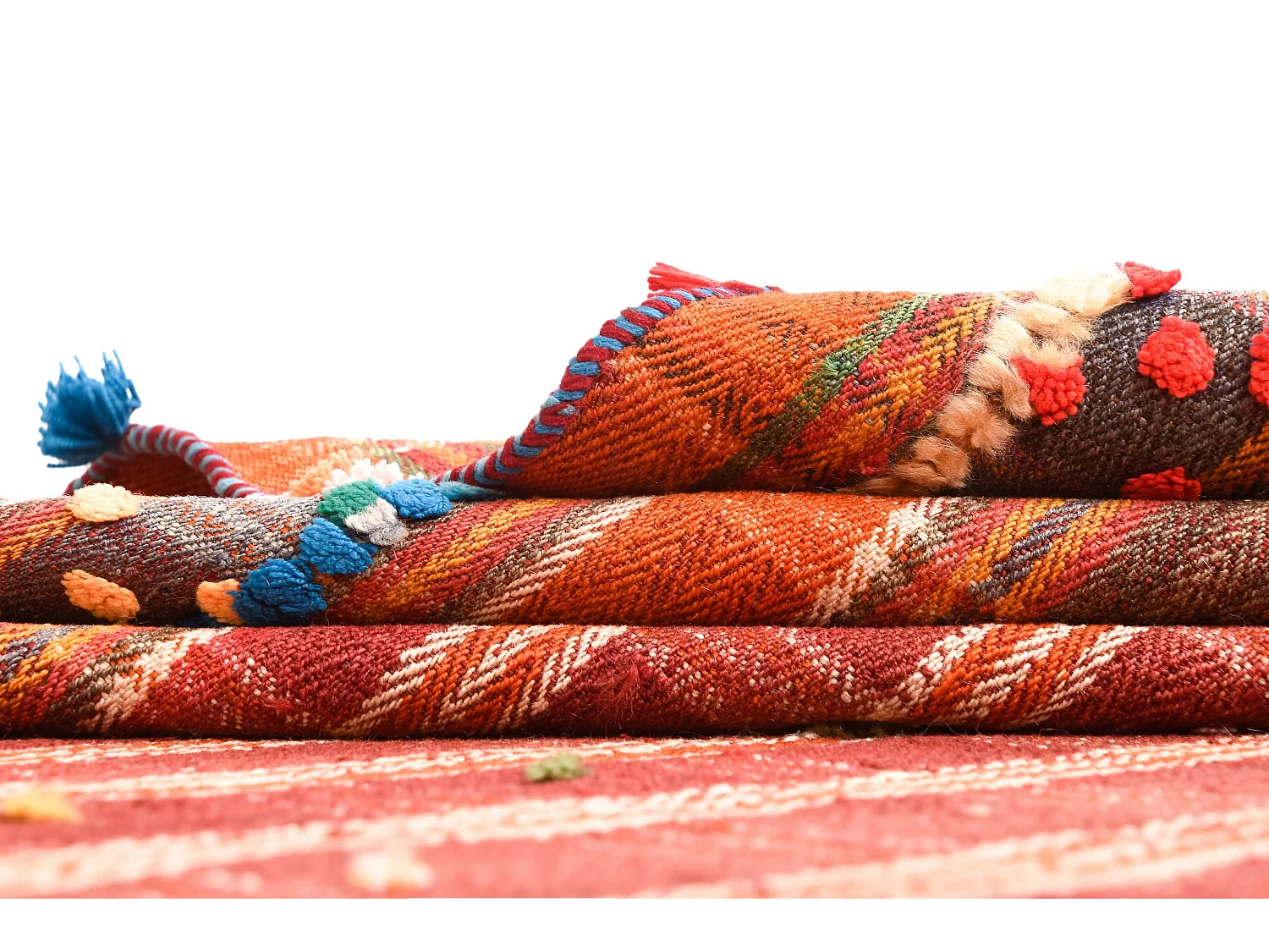 Tapis de laine 172x233 rouge Jajim