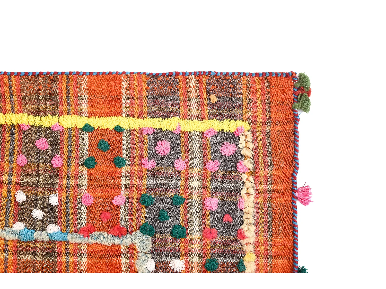 Tapis de laine 172x233 rouge Jajim