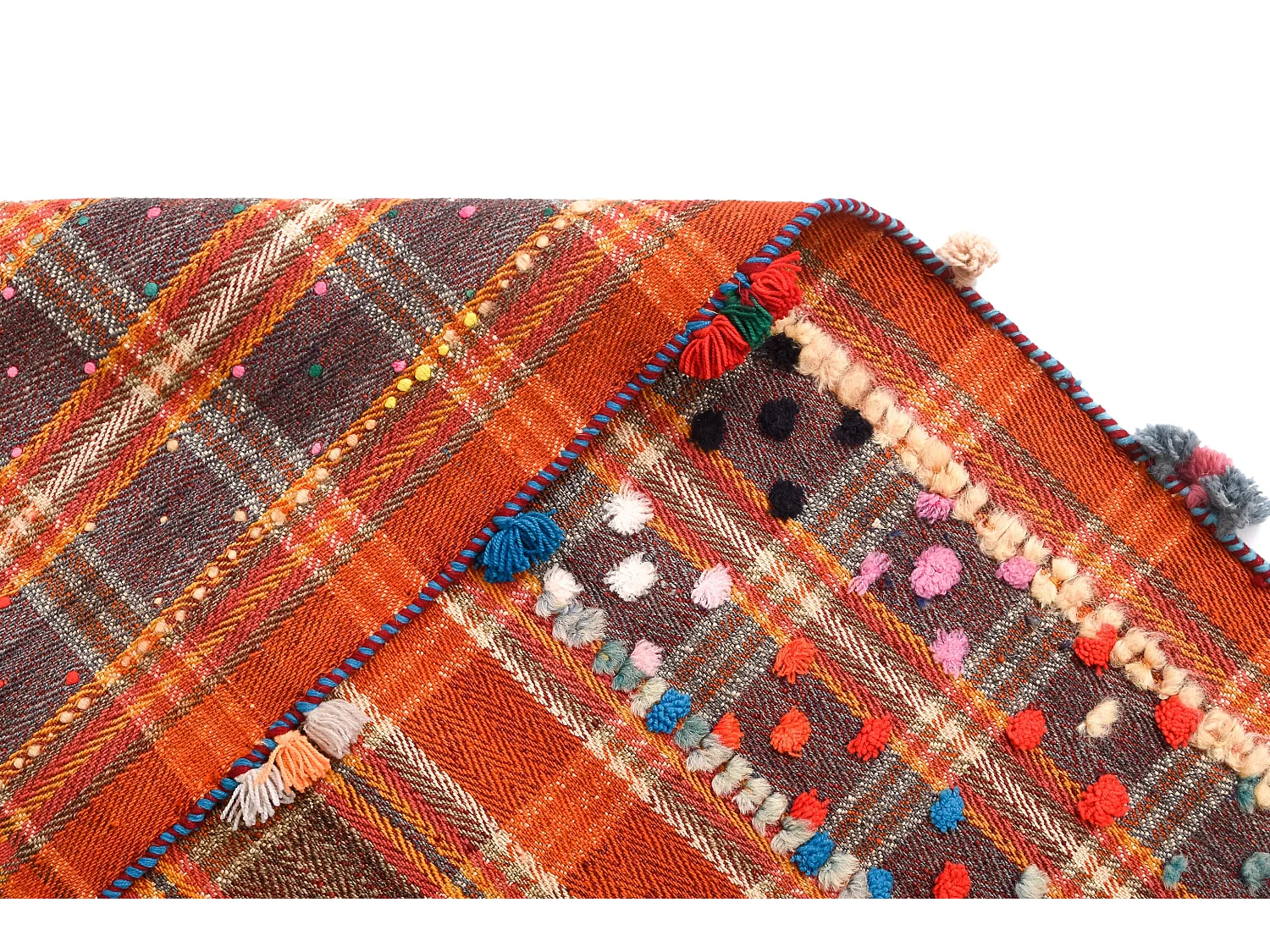 Tapis de laine 172x233 rouge Jajim