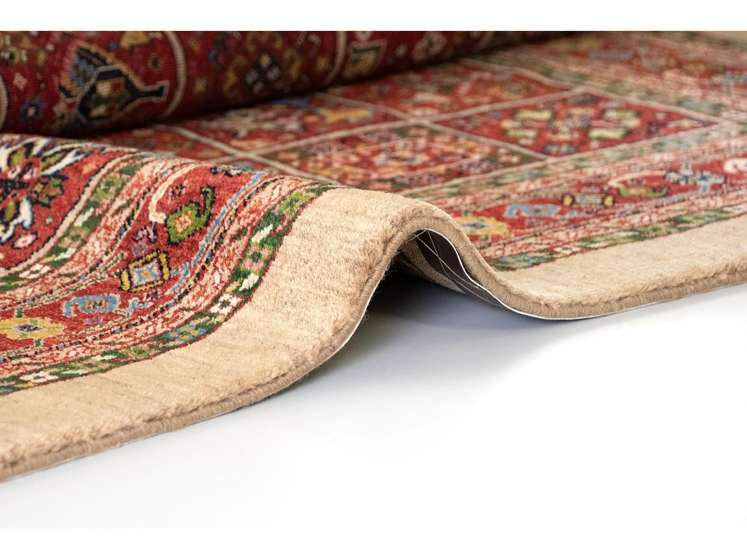 Tapis de laine 139x209 rouge Kashkuli