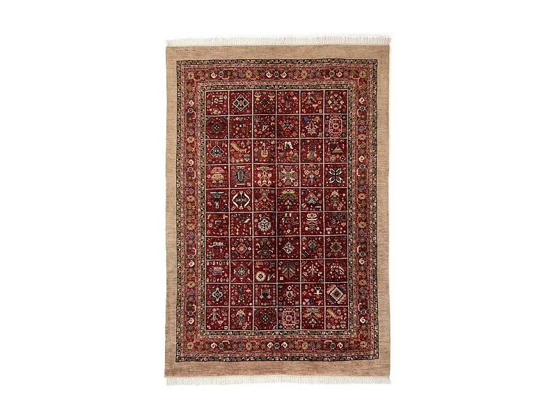 Tapis de laine 139x209 rouge Kashkuli