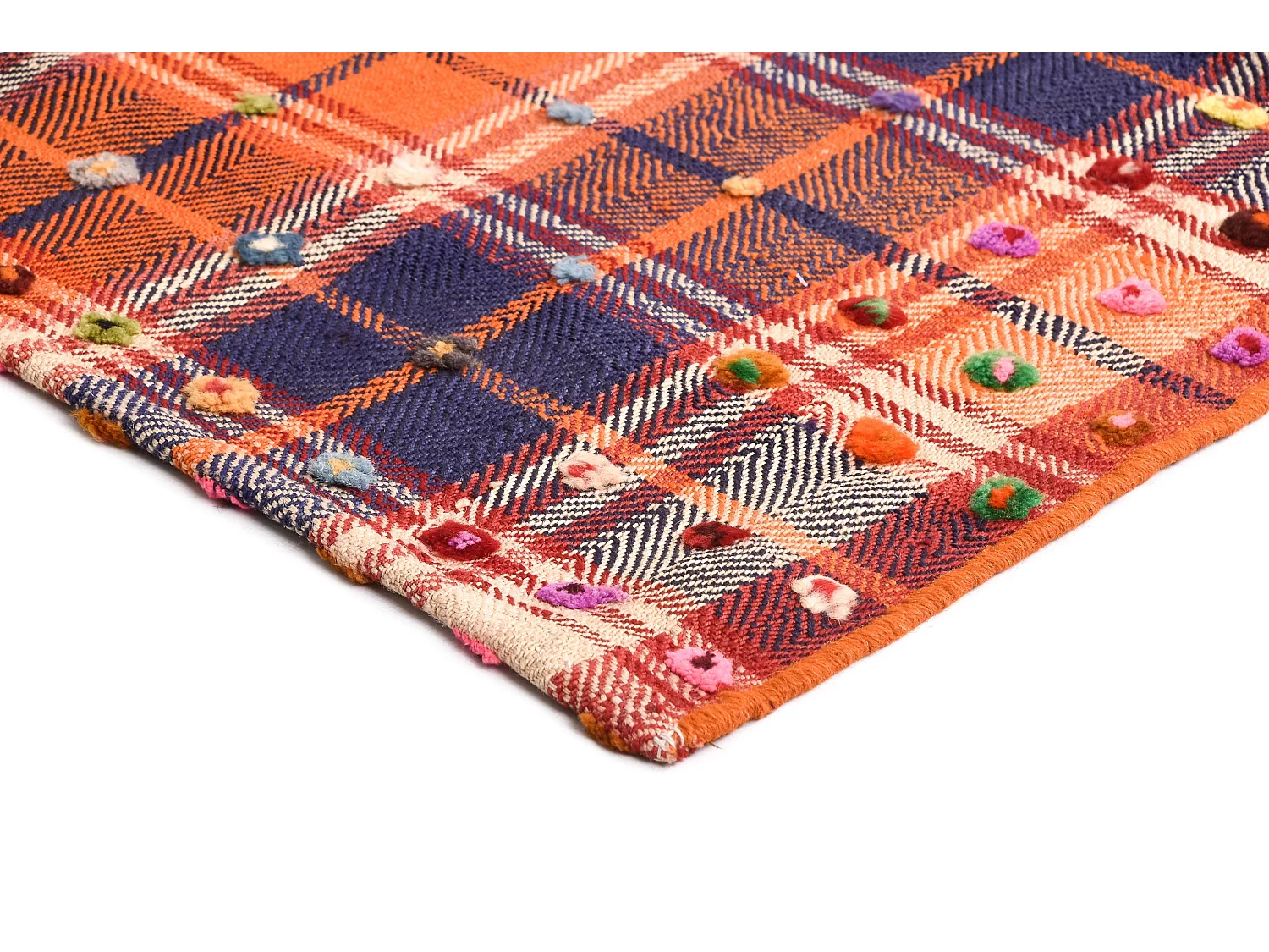 Tappeto in lana 146x231 arancia Jajim