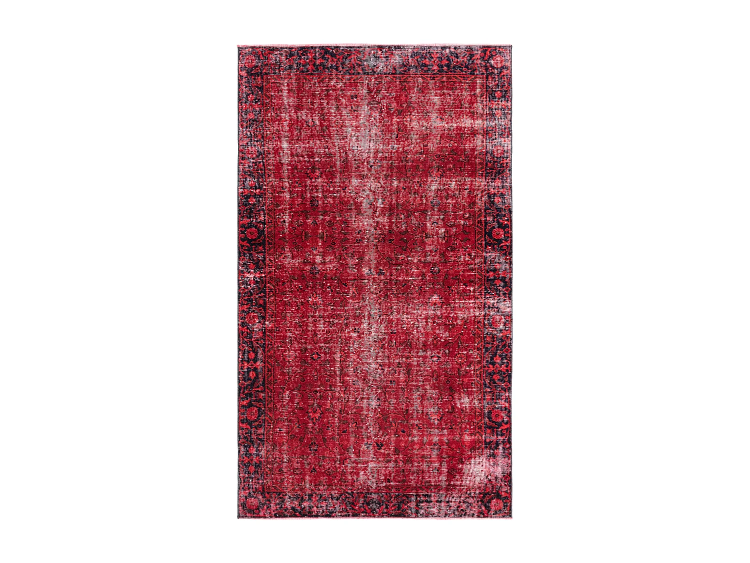 Tapis de laine 132x226 rouge Ultra Vintage
