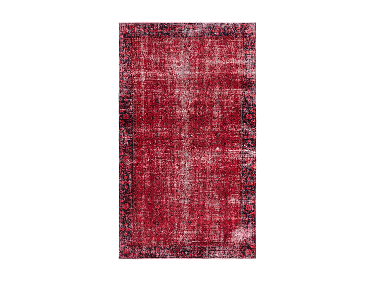 Tapis de laine 132x226 rouge Ultra Vintage