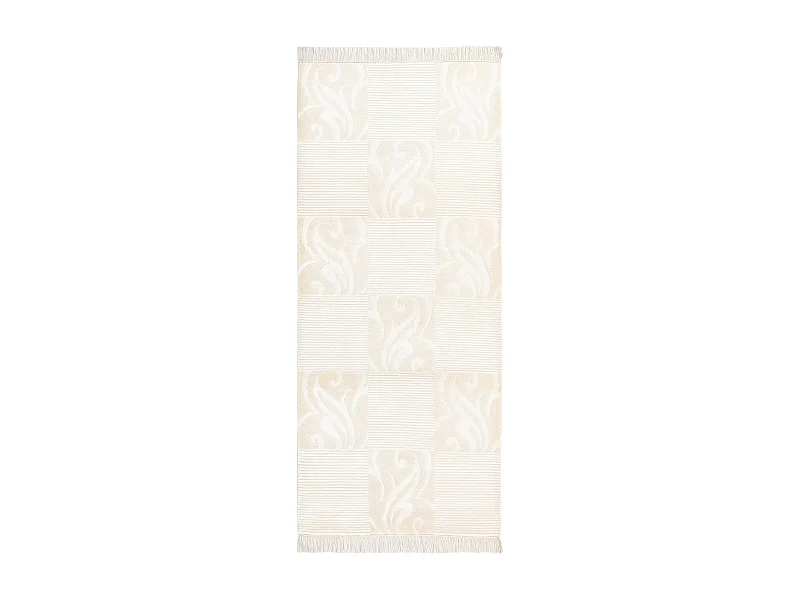 Läufer-Wollteppich 84x203 Beige Darya