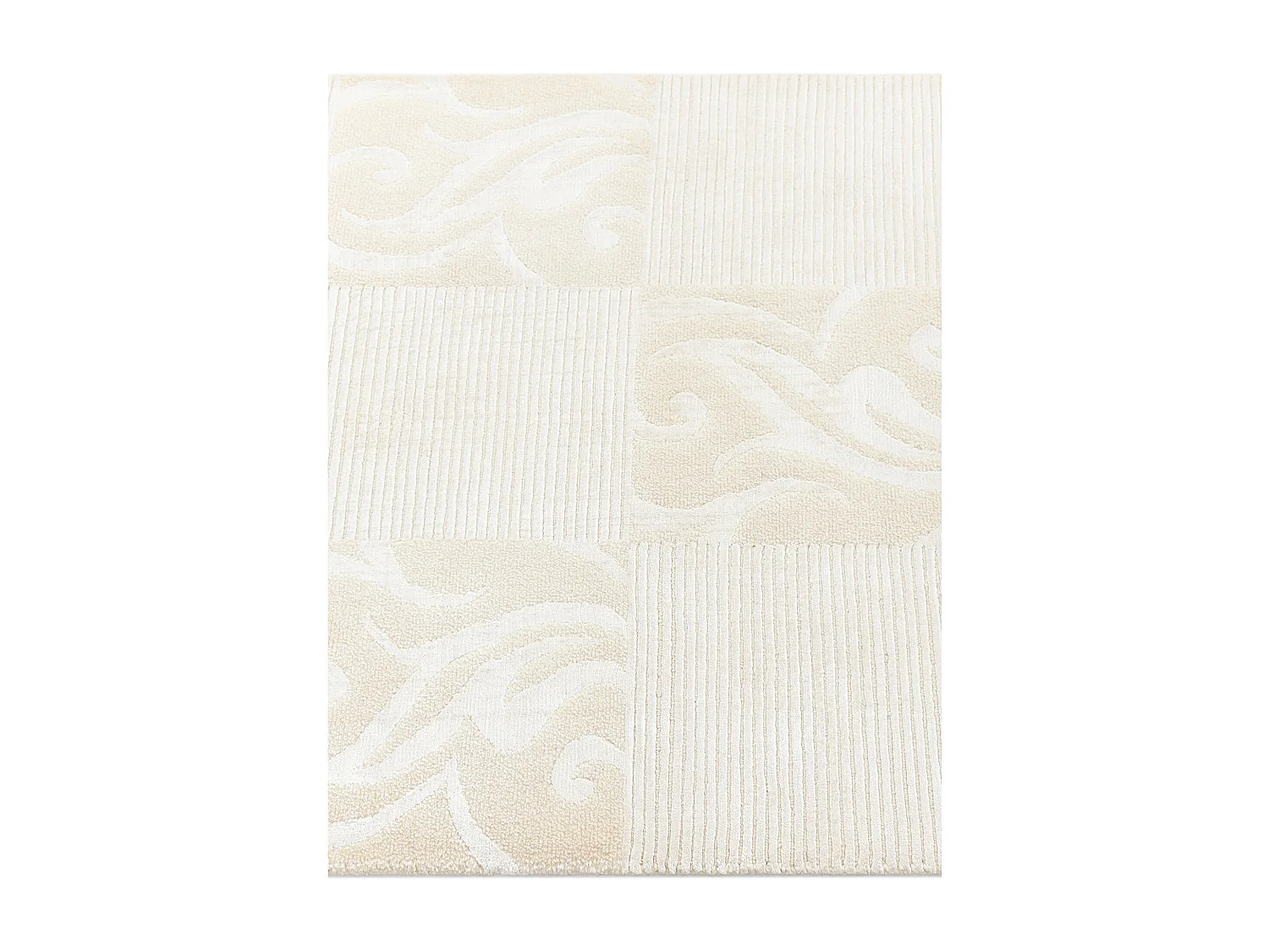 Läufer-Wollteppich 84x203 Beige Darya
