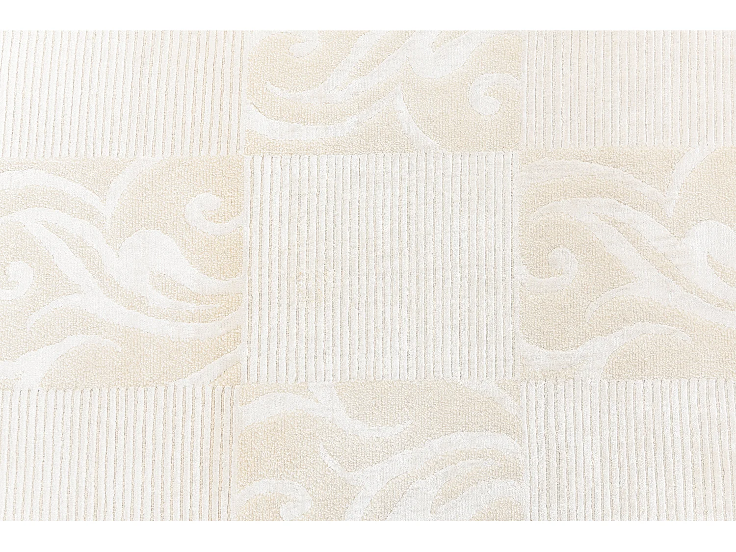 Läufer-Wollteppich 84x203 Beige Darya