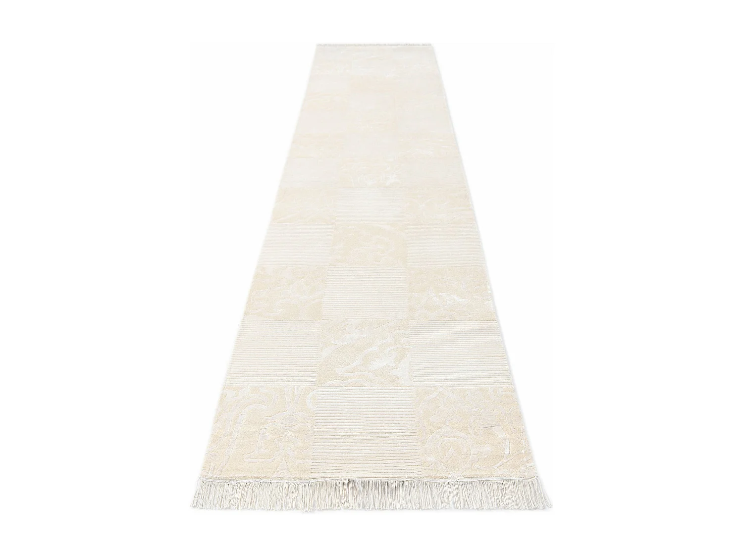 Tappeto per corridoio in lana 81x396 beige Darya