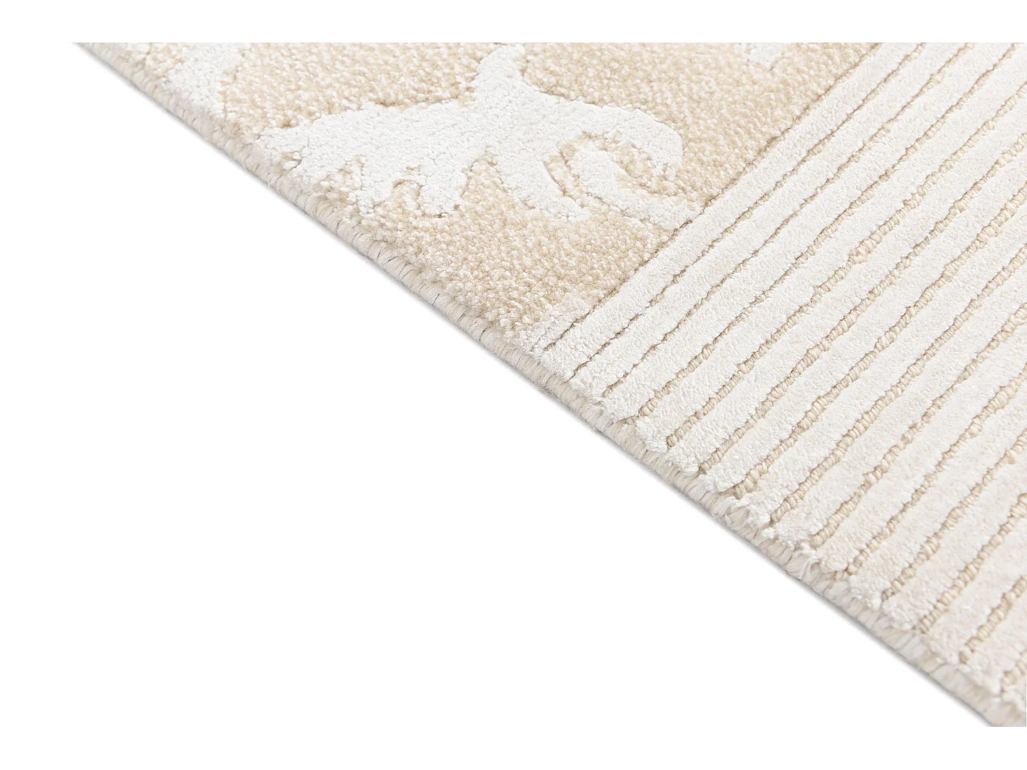 Tappeto per corridoio in lana 81x396 beige Darya