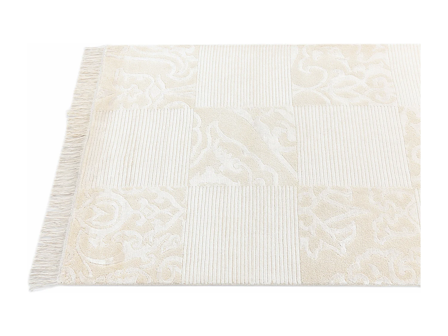 Tapis de couloir en laine 81x396 beige Darya