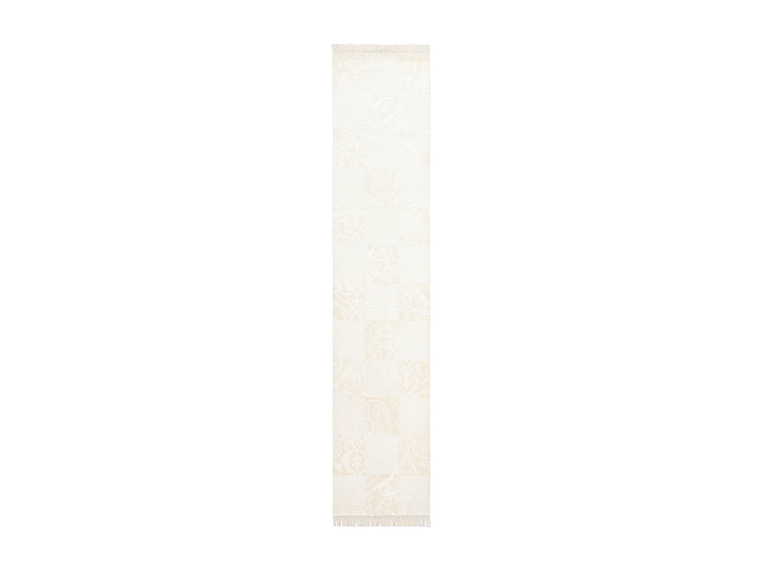 Tapis de couloir en laine 81x396 beige Darya
