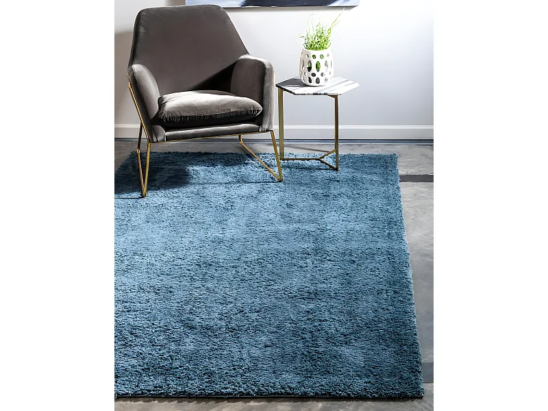 Hoogpolig tapijt 365x275 Blauw Luzern