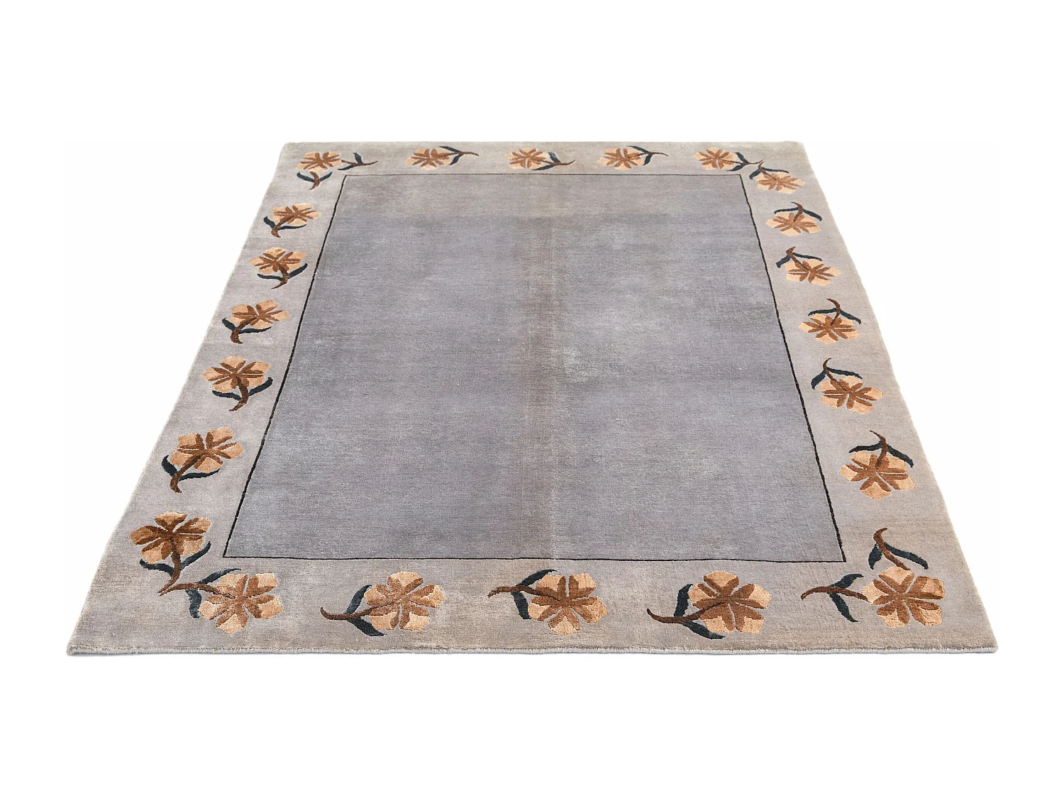 Tappeto in lana 160x203 marrone Darya