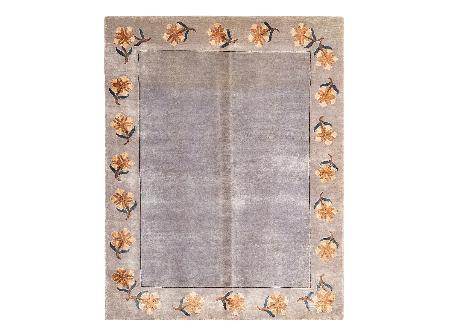 Tapis de laine 160x203 brun Darya
