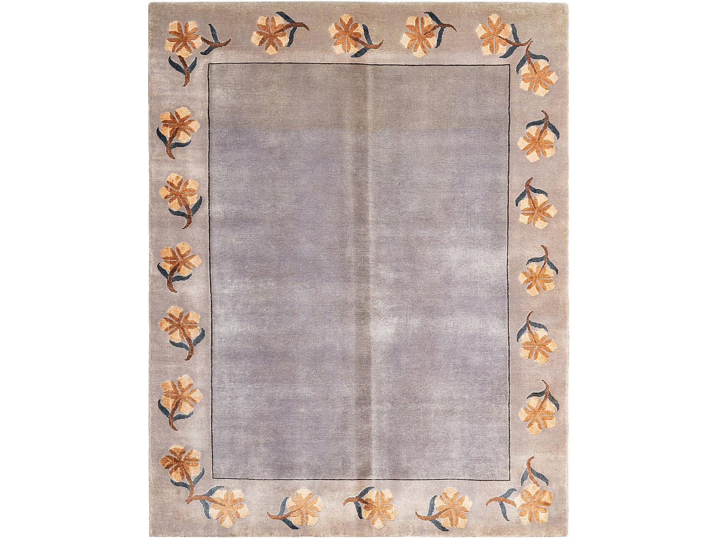 Tapeto in lana 203x160 marrone Darya