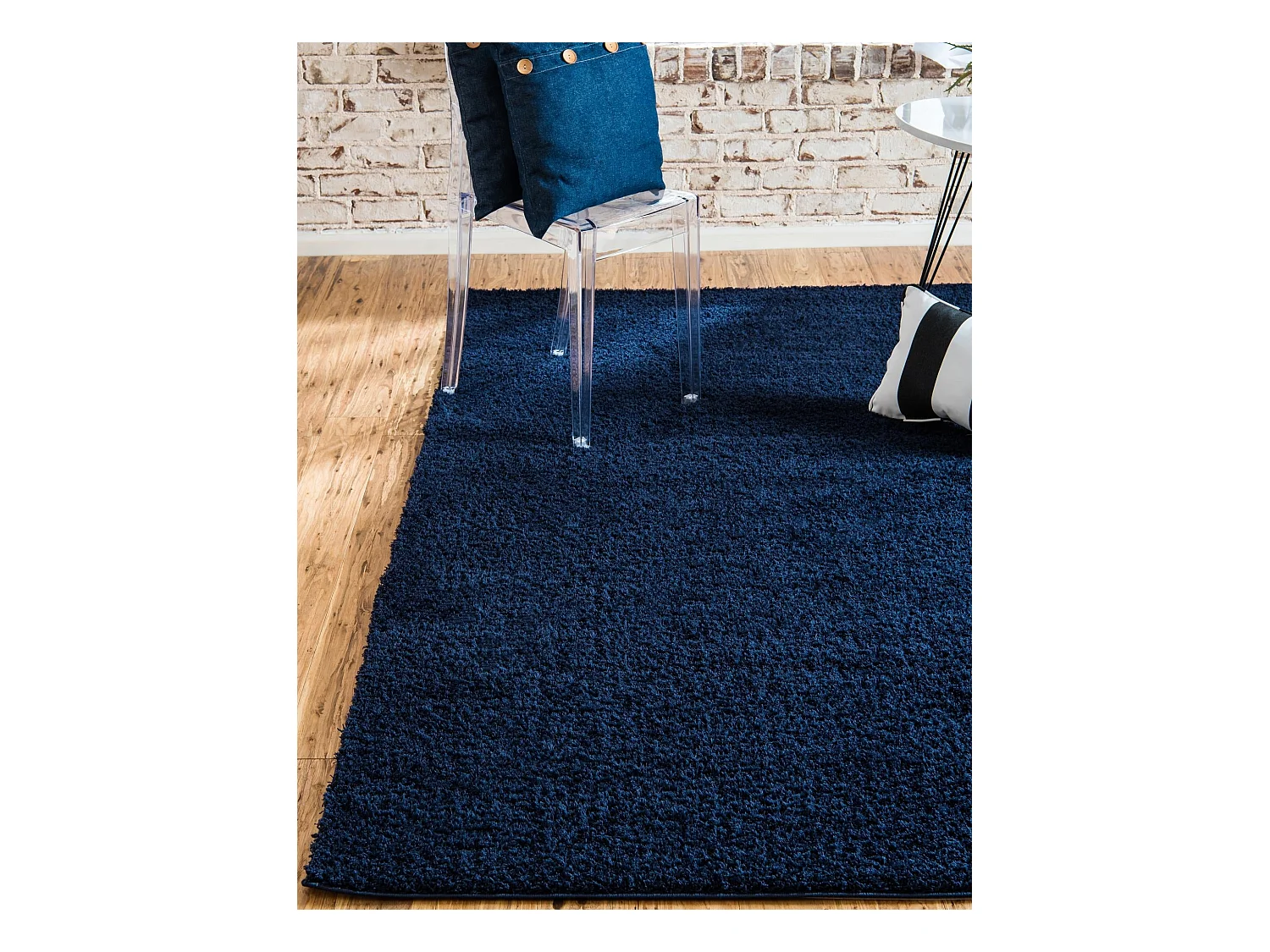 Tappeto shaggy  275x365 blu notte Luzern