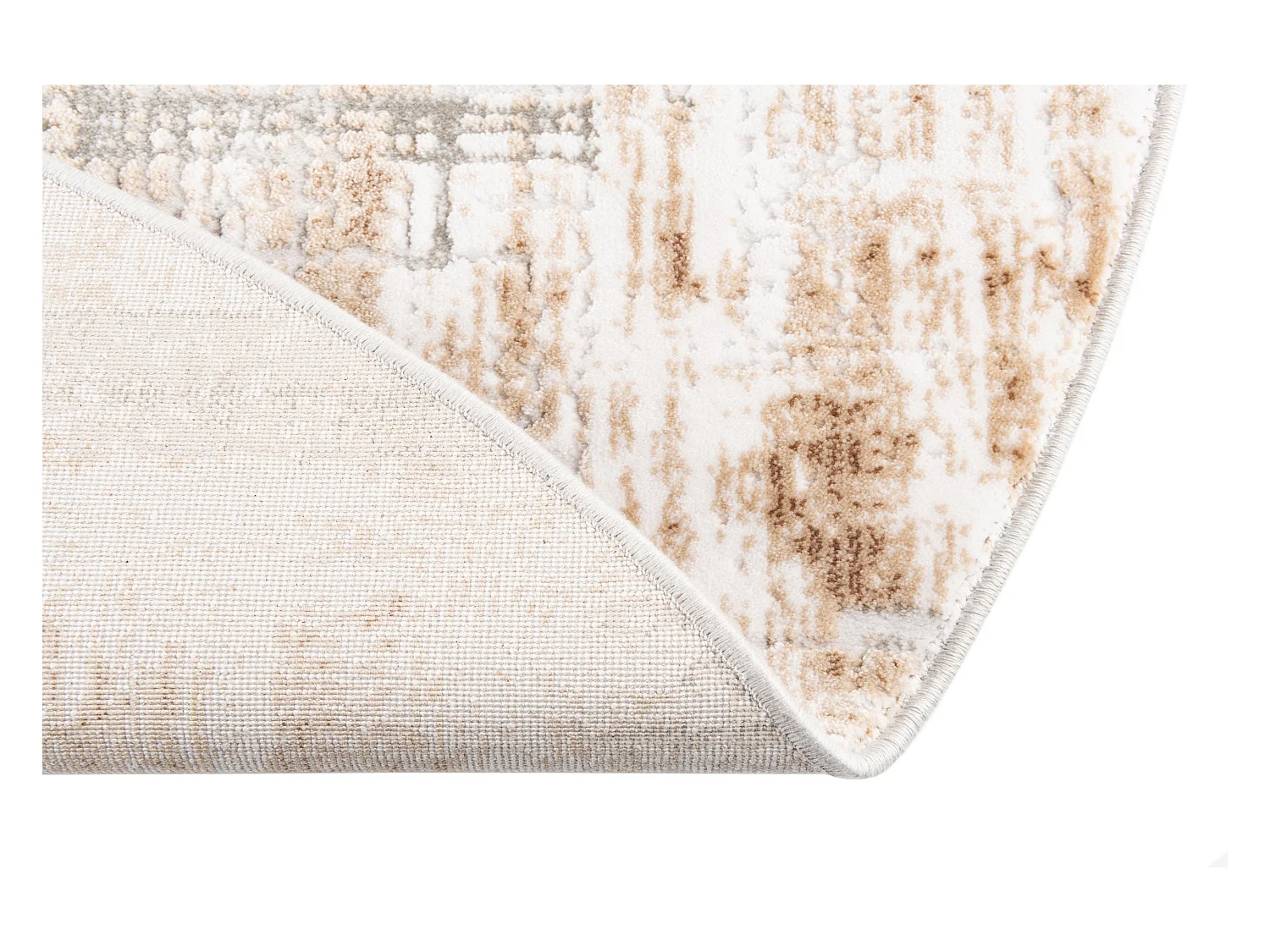 Tapis 125x125 beige Davos Miracle