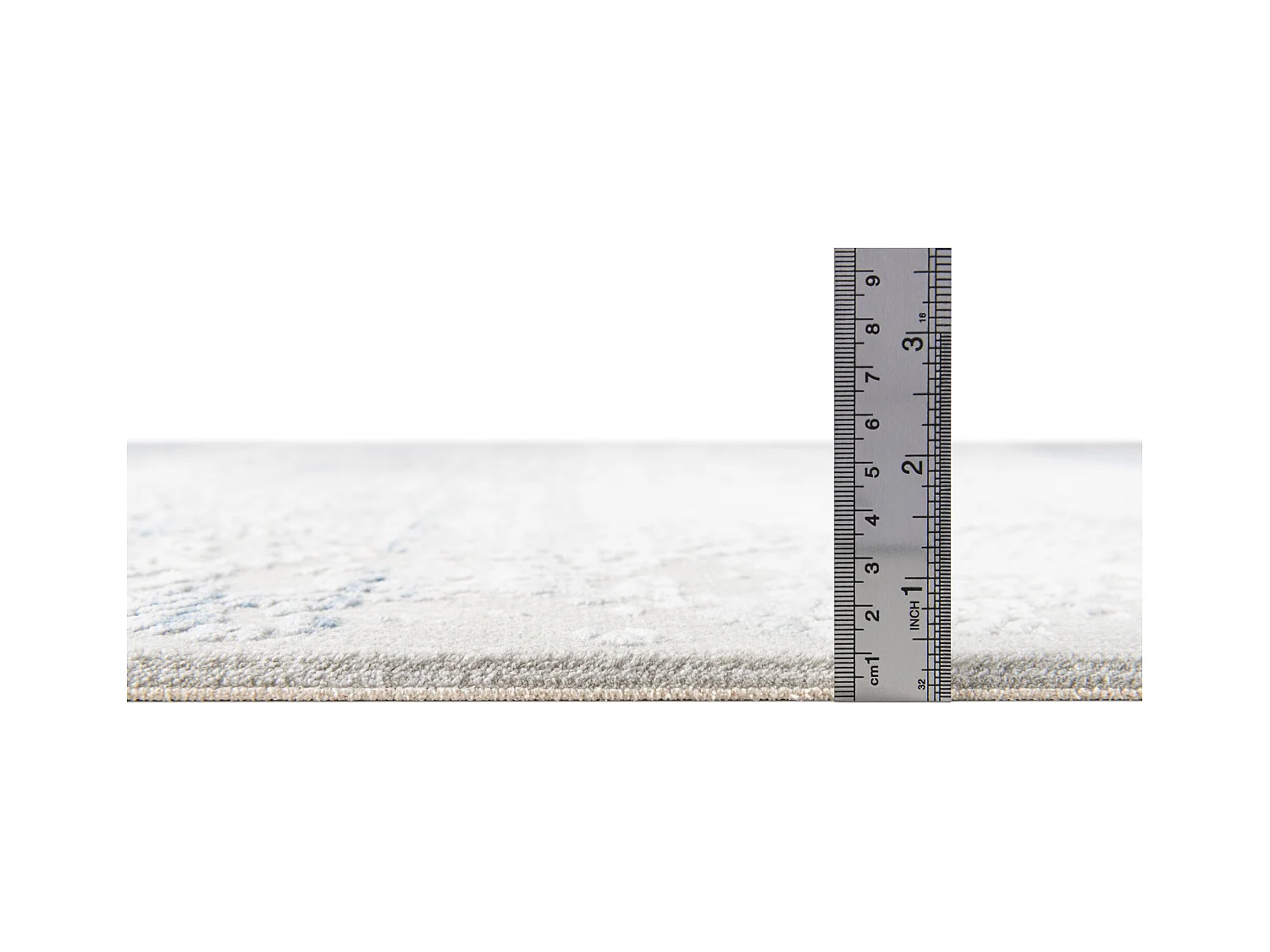 Tapis 240x240 gris bleu Davos Charme