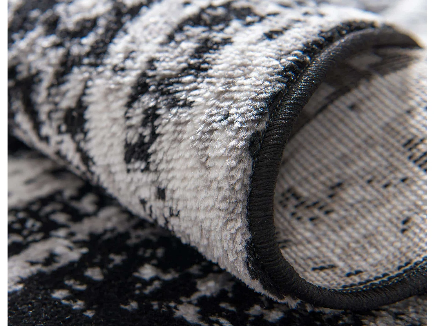 Tapijt 201x61 Zwart Monaco