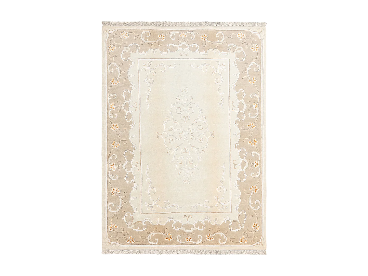 Tapis de laine 175x244 beige Darya