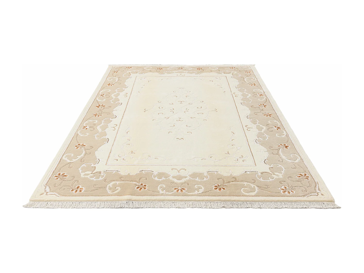 Tapis de laine 175x244 beige Darya