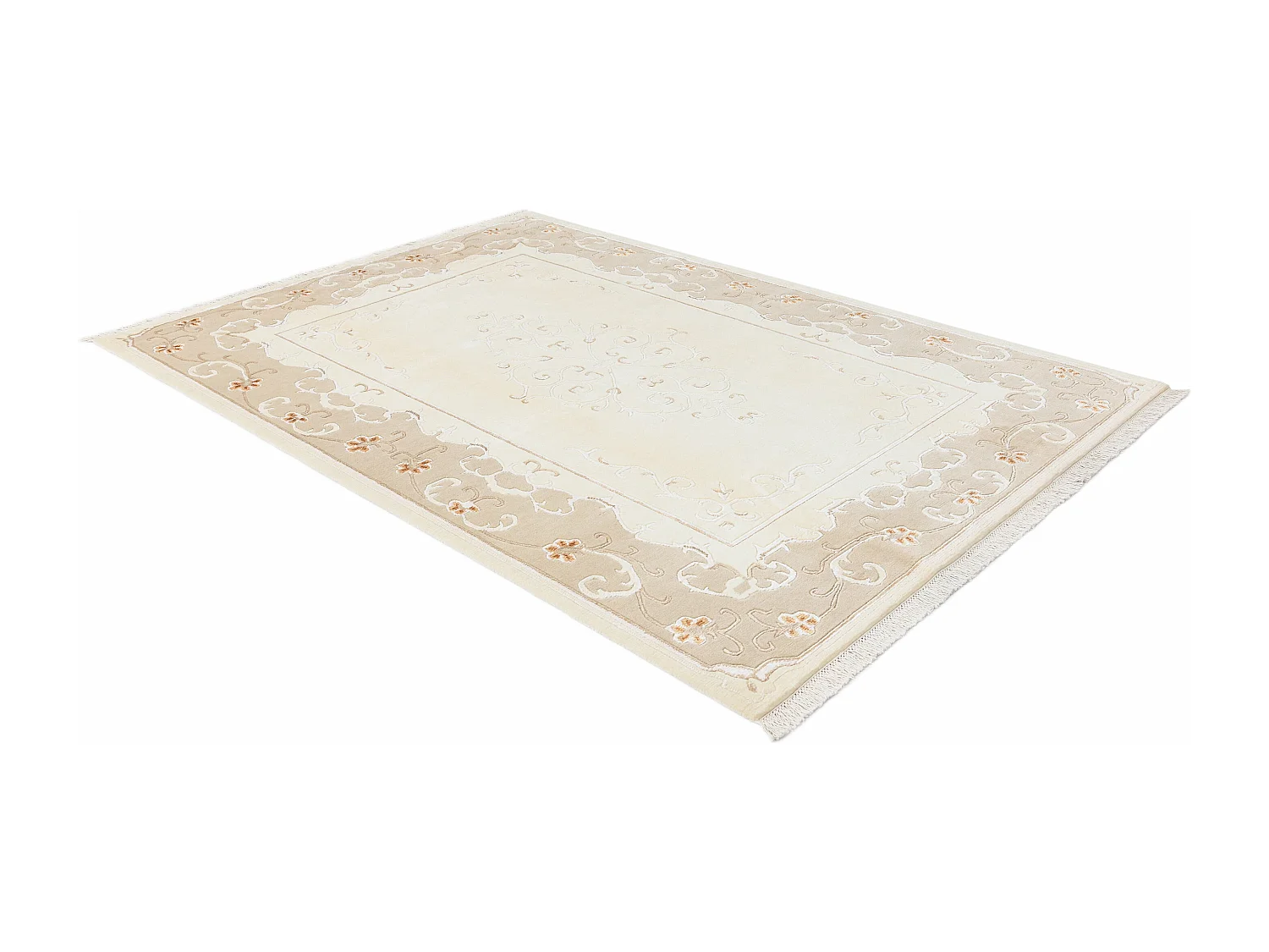 Tapis de laine 175x244 beige Darya