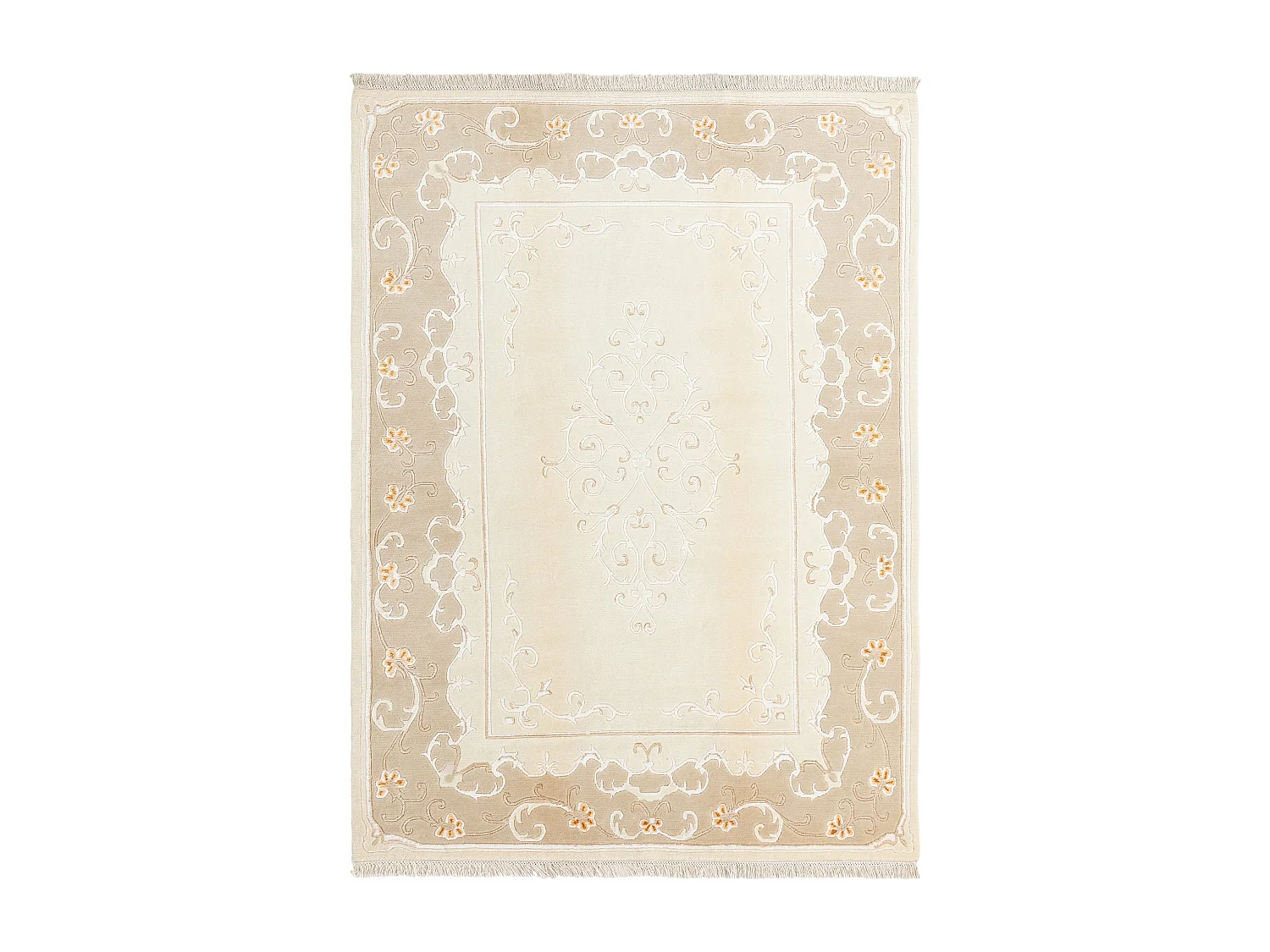 Tapis de laine 175x244 beige Darya