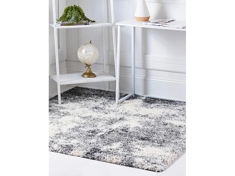 Hoogpolig tapijt 185x185 Beige - SteenGrijs Lachen Haze