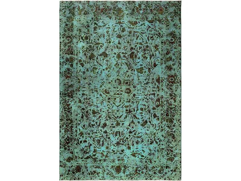 Tapis de laine 196x290 Bleu Vintage Royal