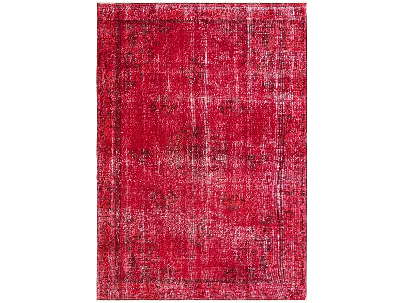 Tapis de laine 160x236 rouge Ultra Vintage