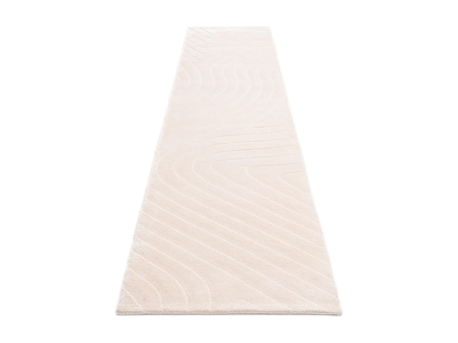 Tapis de couloir en laine 79x391 rose Darya