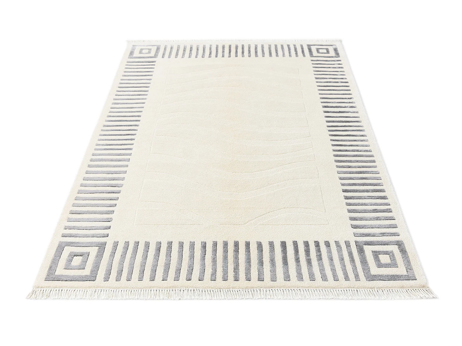 Wollteppich 122x180 Beige Darya