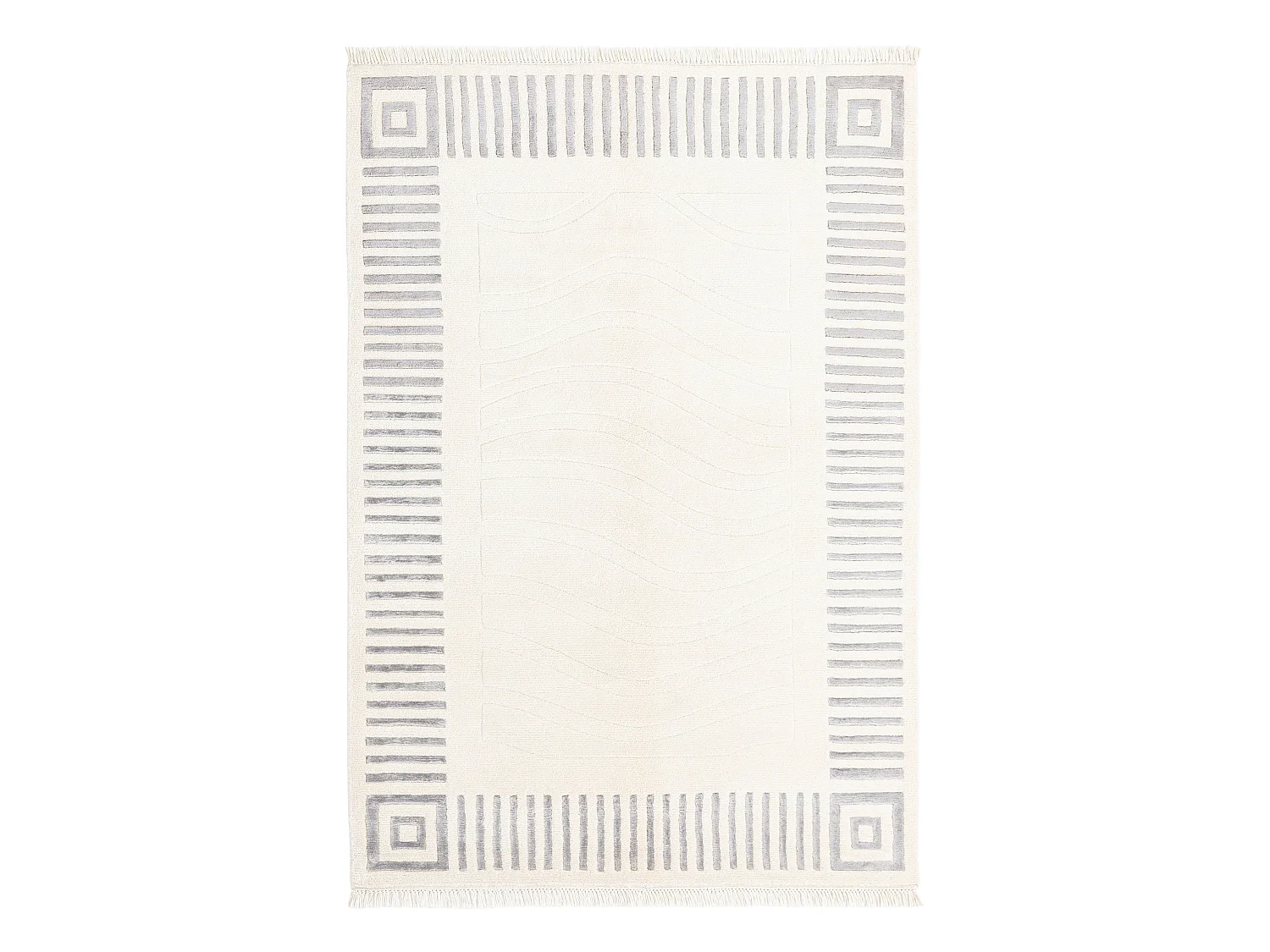 Tapis de laine 122x180 beige Darya