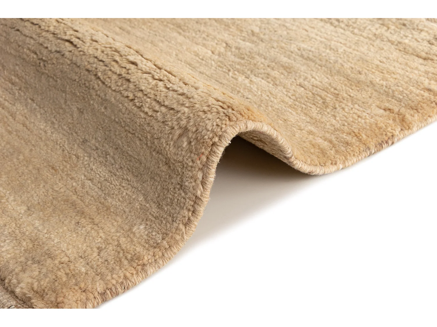 Wollteppich 45x50 Beige Gabbeh