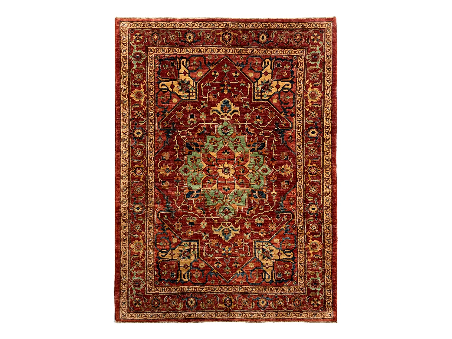 Tapis de laine 200x274 rouge Ziegler