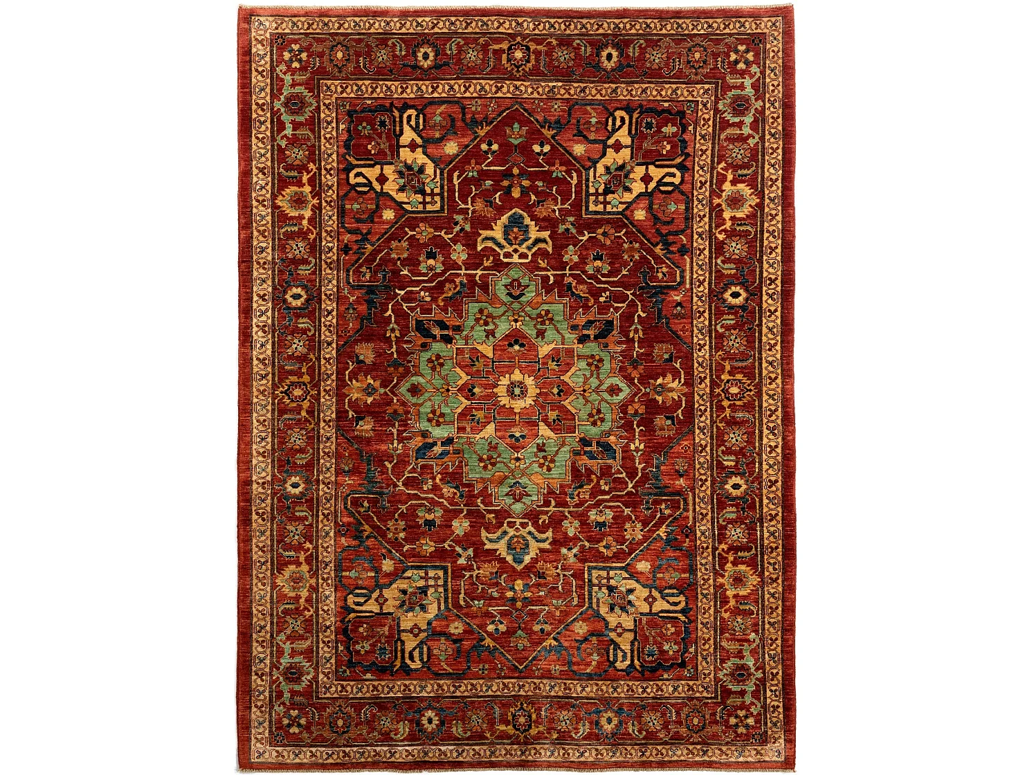 Tapis de laine 200x274 rouge Ziegler