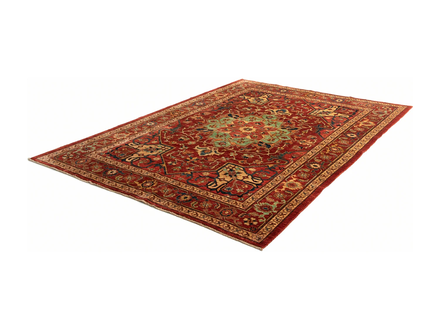 Tapis de laine 200x274 rouge Ziegler