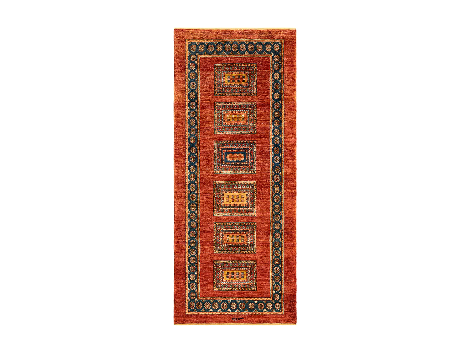 Tapis de couloir en laine 84x197 rouge Kashkuli