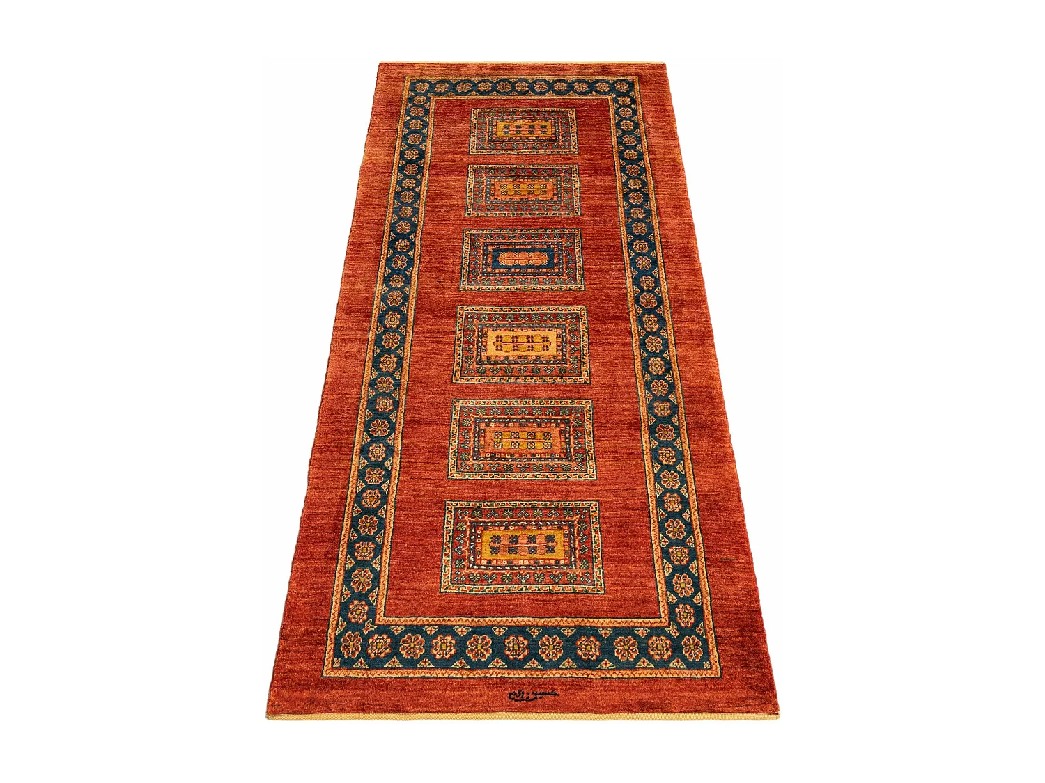 Tapis de couloir en laine 84x197 rouge Kashkuli