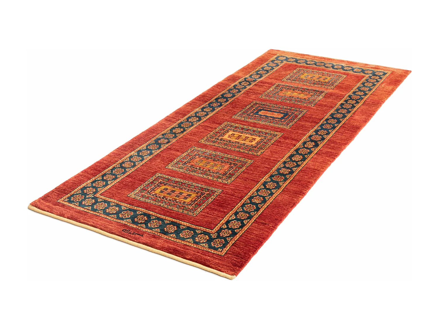 Tapis de couloir en laine 84x197 rouge Kashkuli