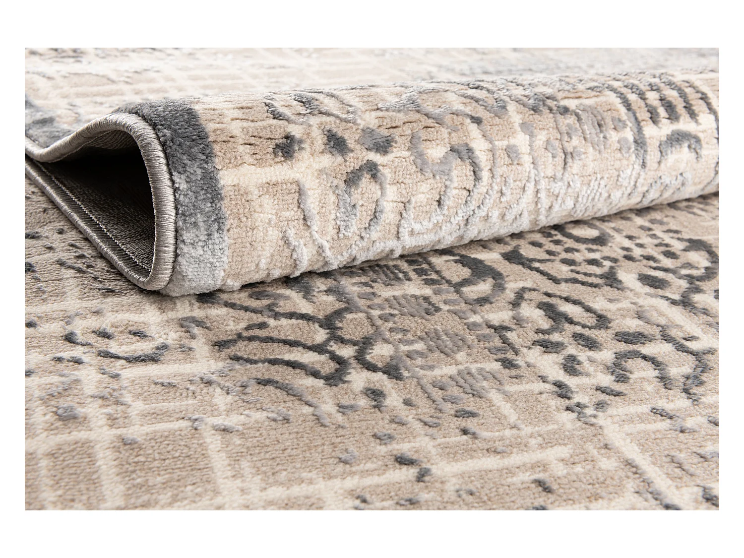 Tappeto 185x185 bianco crema Bern Shimmer