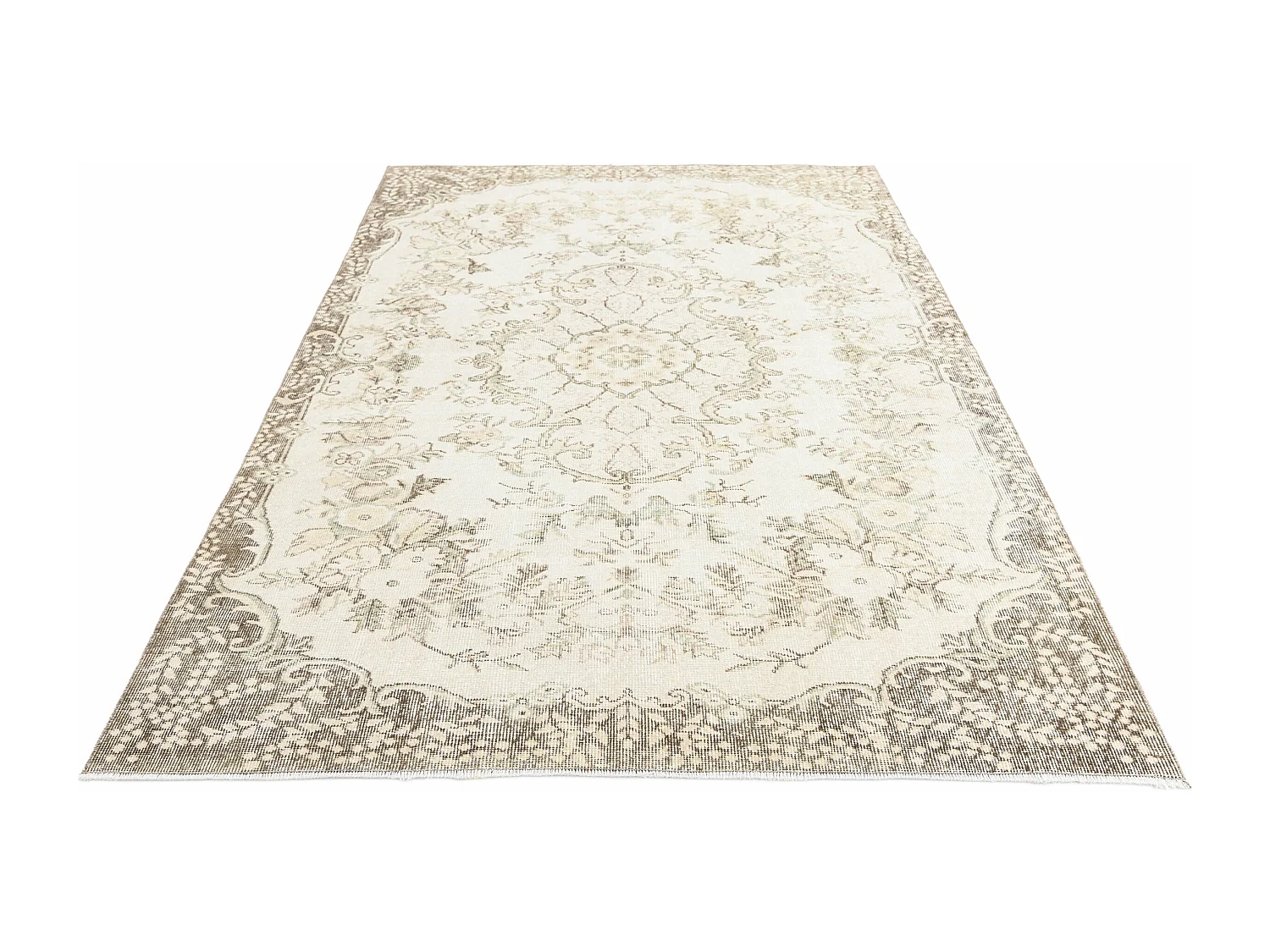 Wollteppich 168x267 Beige Ultra Vintage