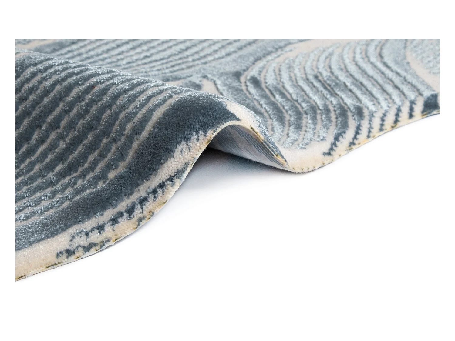 Teppich 120x120 Blau Royal Nature