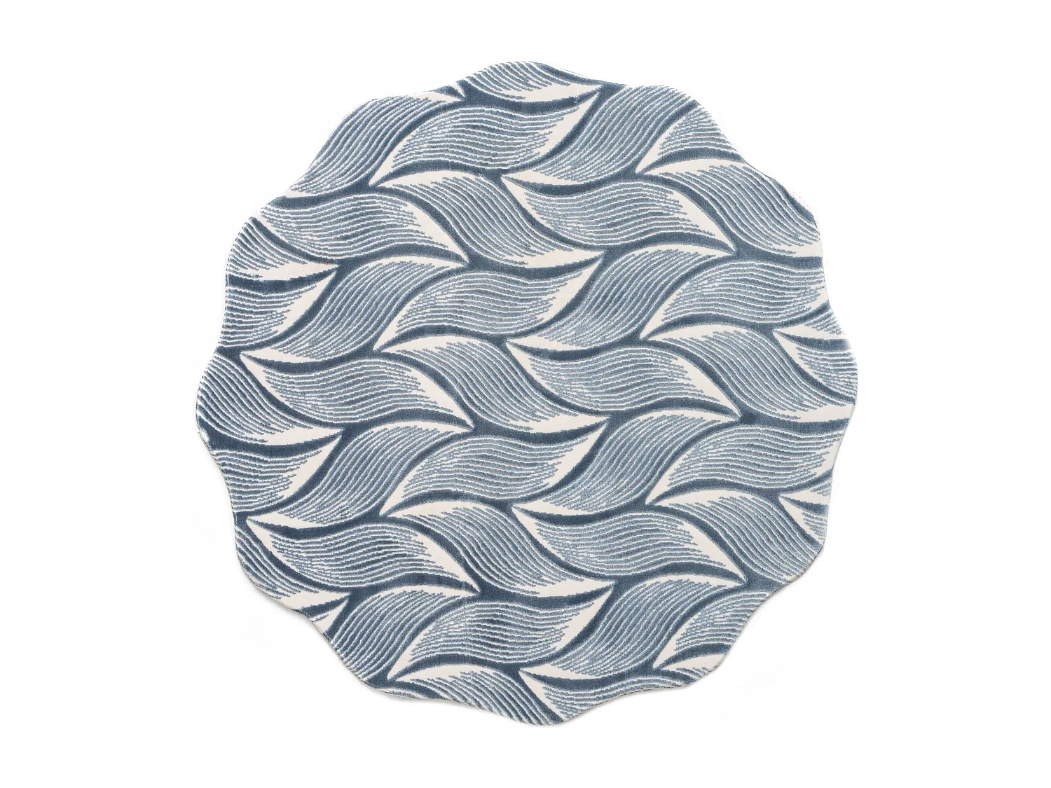 Teppich 120x120 Blau Royal Nature