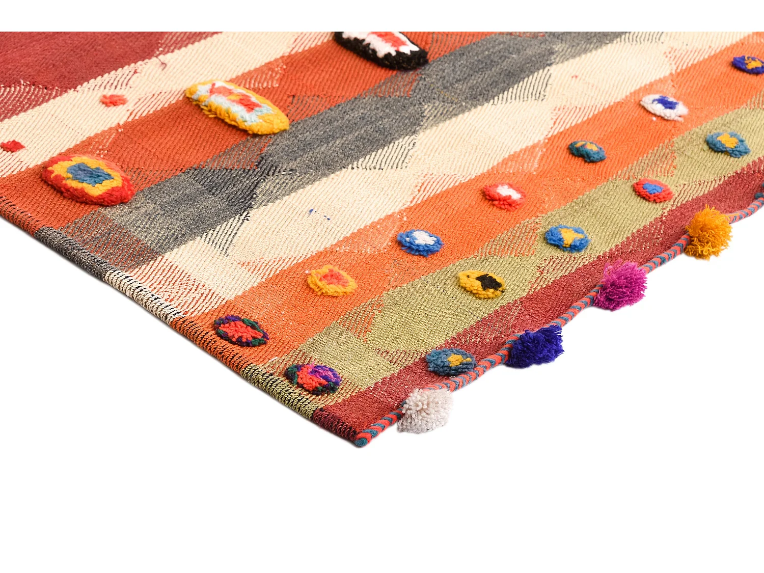 Wollteppich 128x325 Rot Jajim