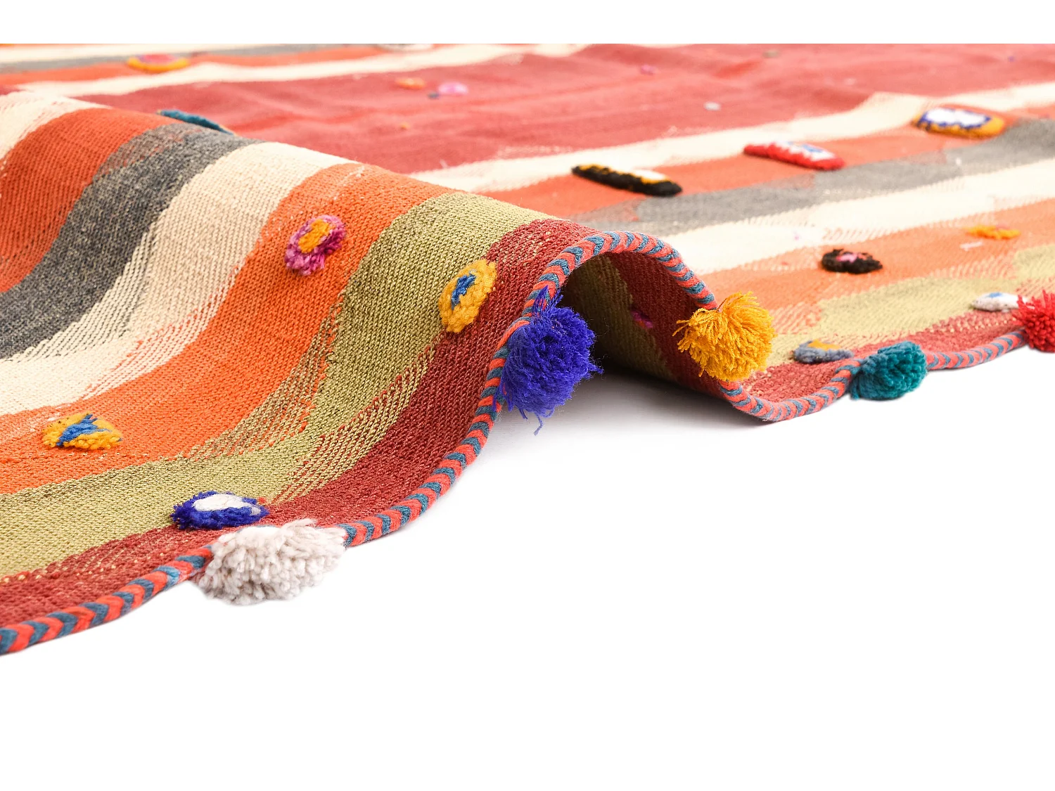 Wollteppich 128x325 Rot Jajim