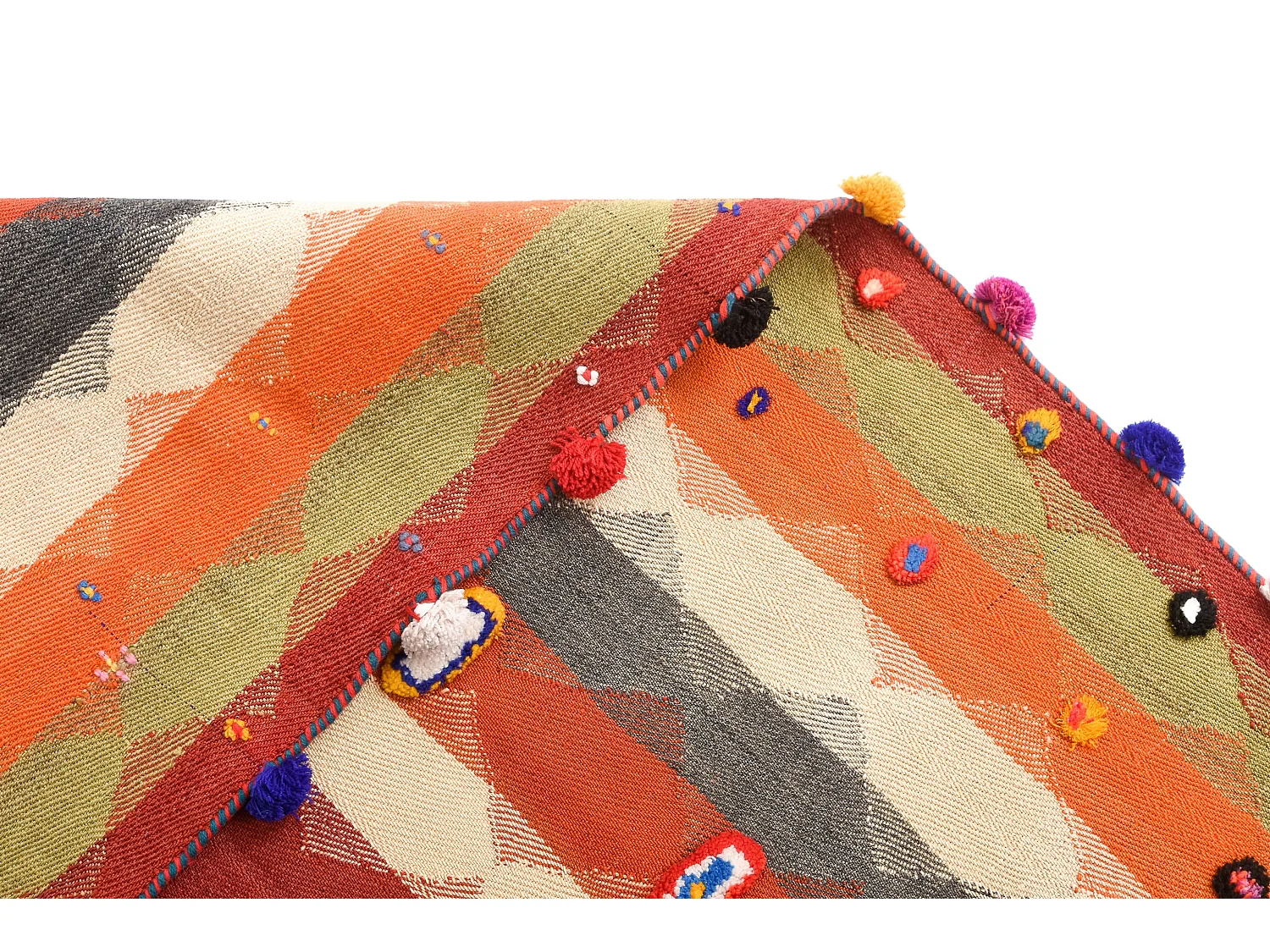 Wollteppich 128x325 Rot Jajim